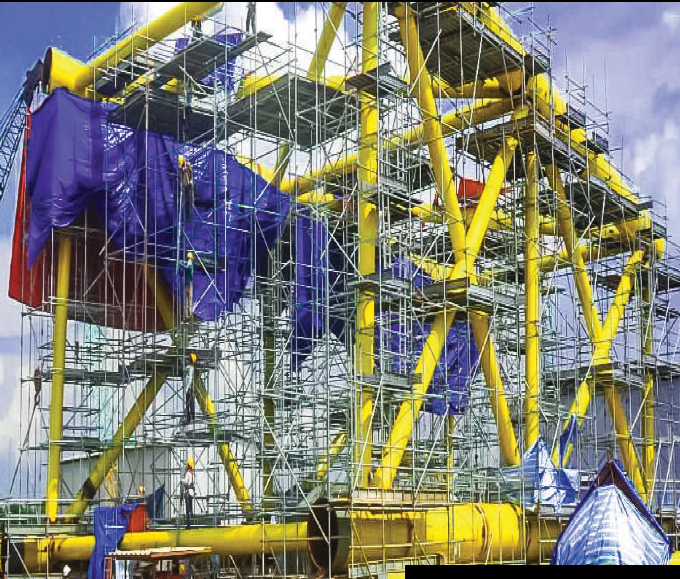 Malaysian construction team on site
