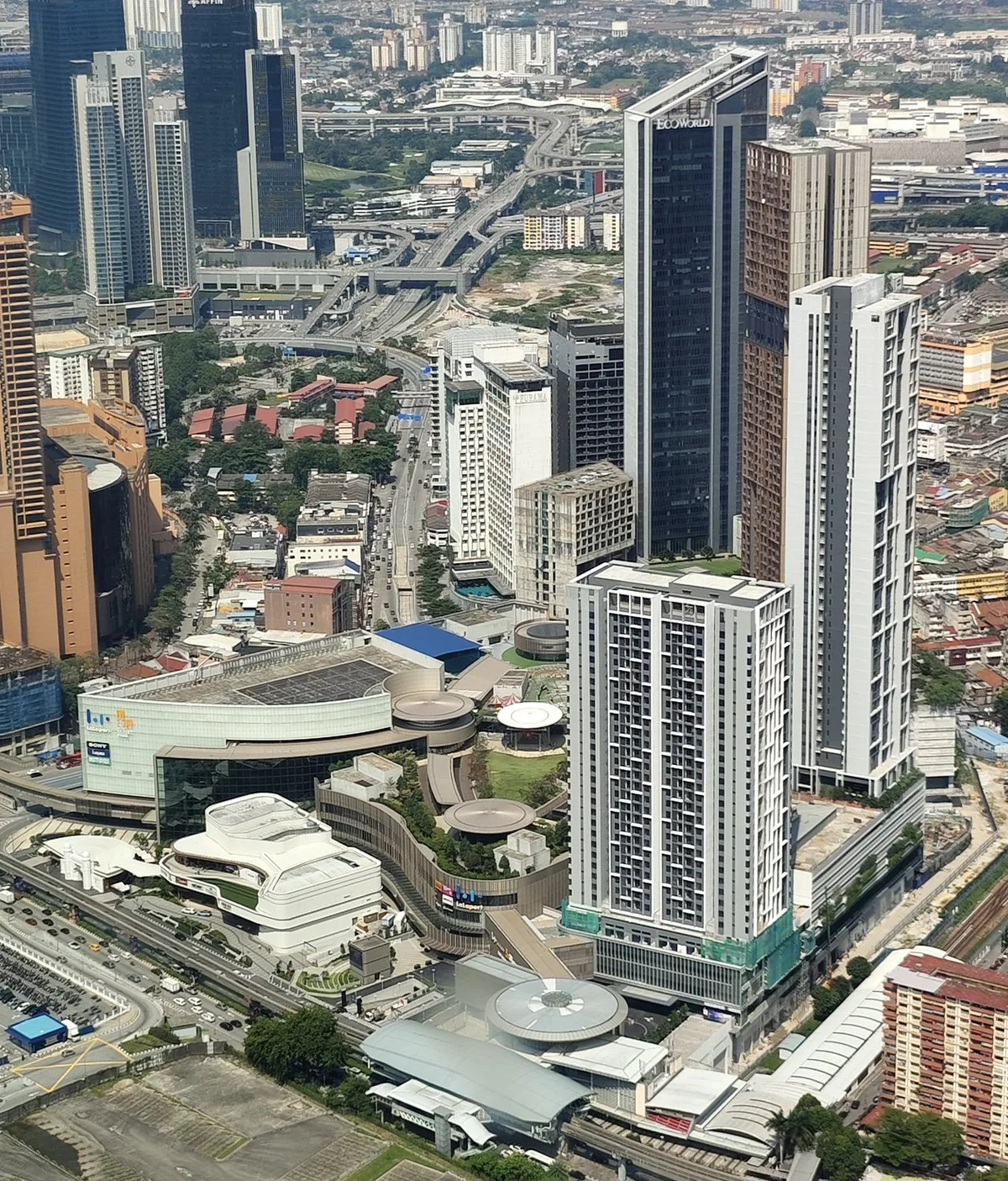 EcoWorld office towers near the Friction office in Kuala Lumpur