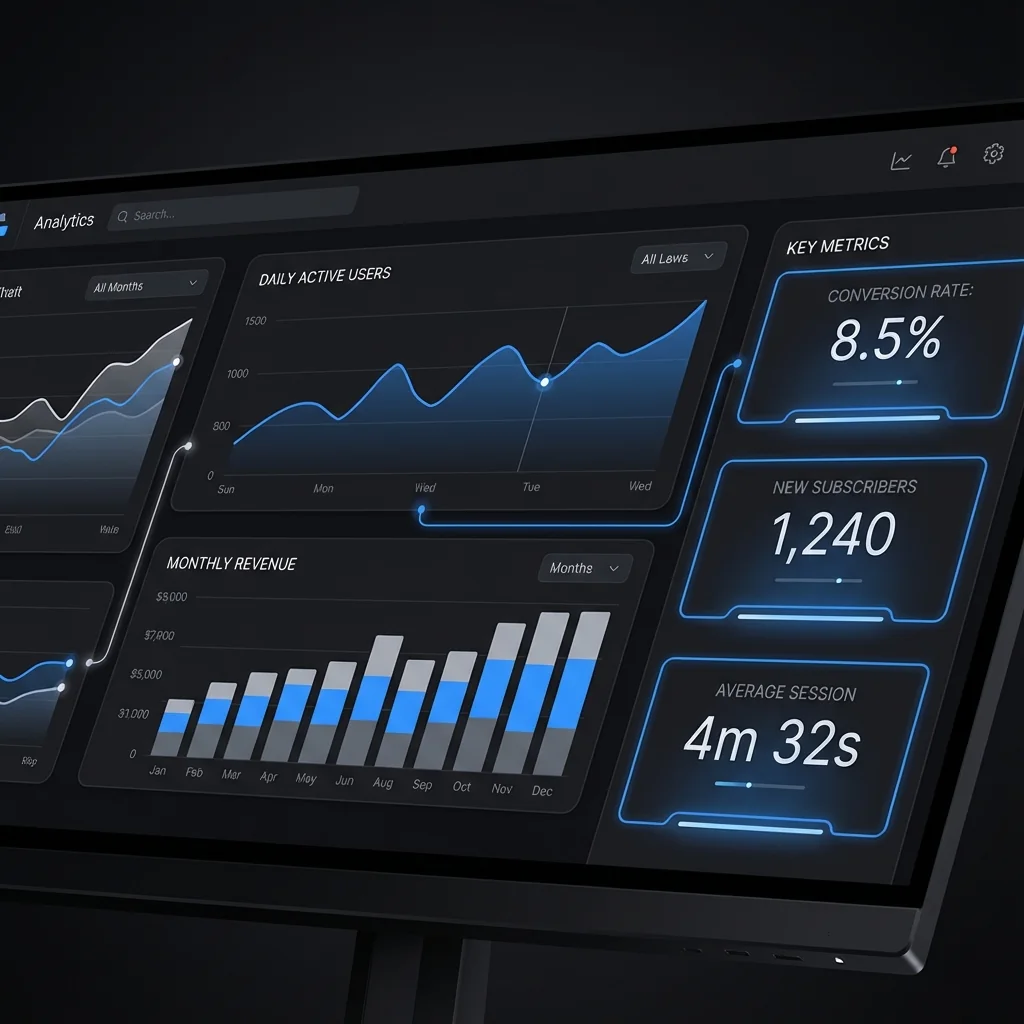 Partner delivered analytics product interface